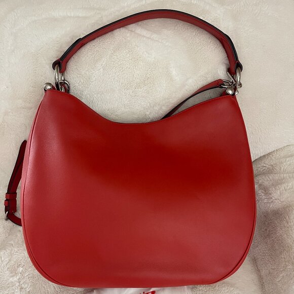 Coach Glovetan Orange Leather Nomad Hobo Bag F36026 - Picture 8 of 16